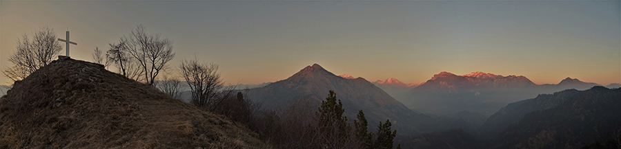 Tramonto sul Monte Corno (1030 m)